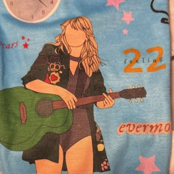Taylor Swift Pajama Jogger Pants Large - Picture 9 of 10